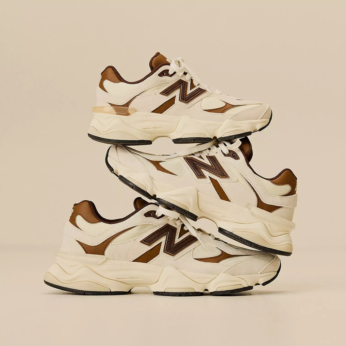 New Balance 9060 Sneaker Wit/Bruin