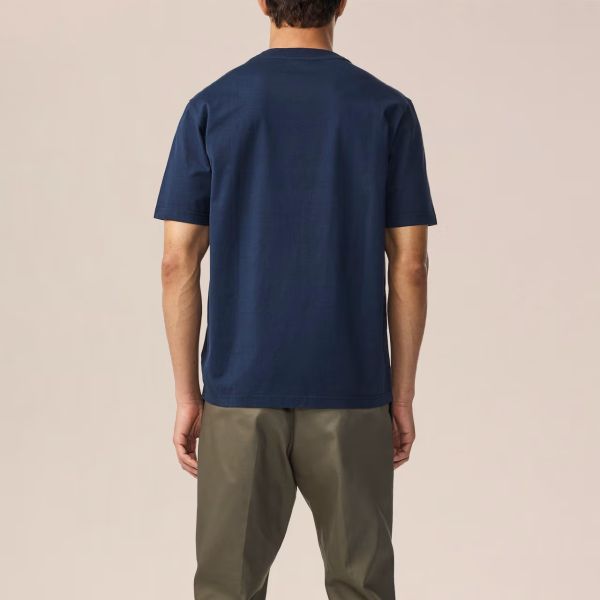 NN.07 Abel Print T-shirt Navy