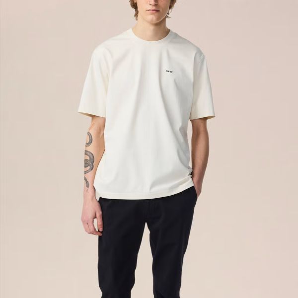 NN.07 Abel Print T-shirt Off White