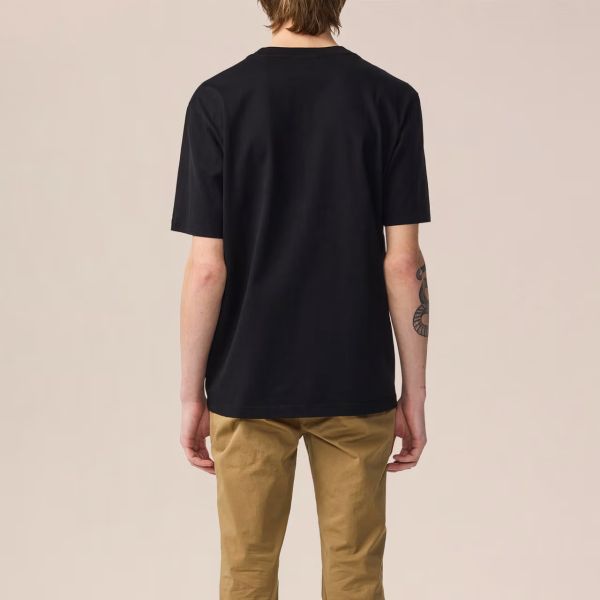 NN.07 Abel Print T-shirt Zwart
