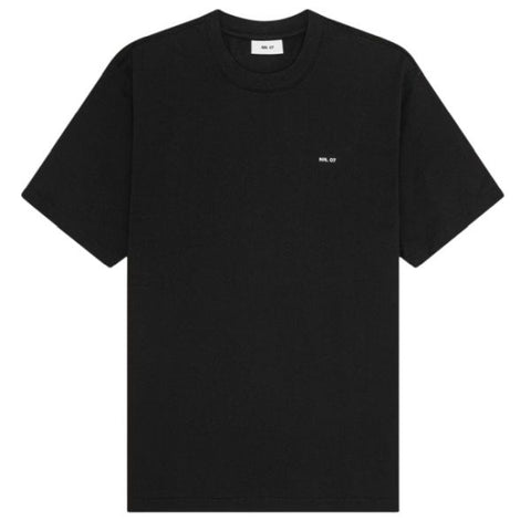 NN.07 Abel Print T-shirt Zwart