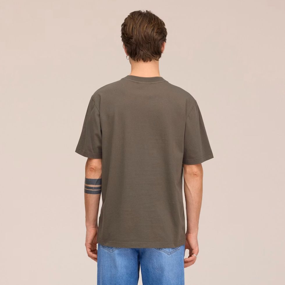 NN.07 Adam Emb T-shirt Donker Groen