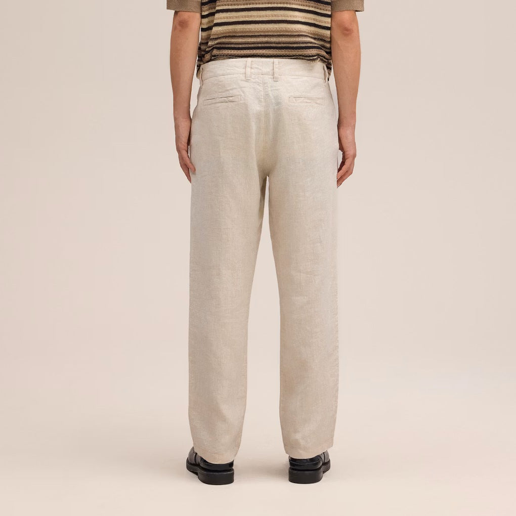 NN.07 Aden Straight Leg Linen Chino Off White