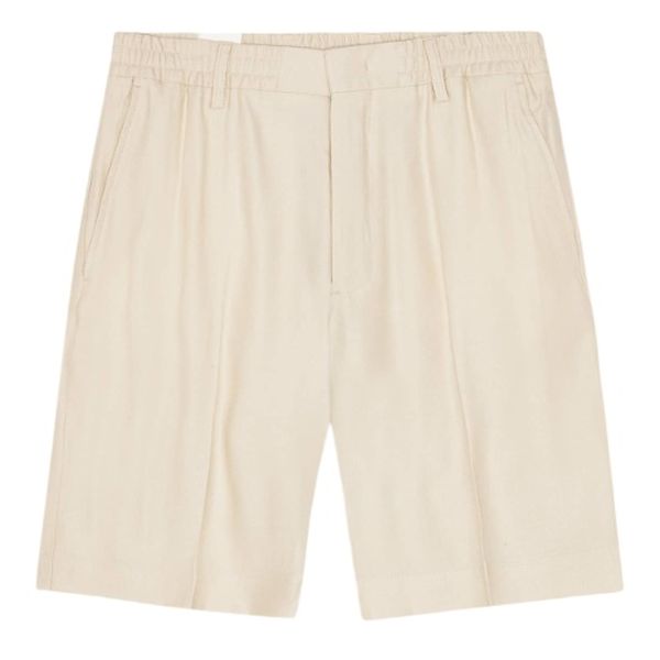NN.07 Billie Linen Blend Korte Broek Off White