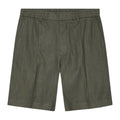 NN.07 Billie Linen Korte Broek Donker Groen