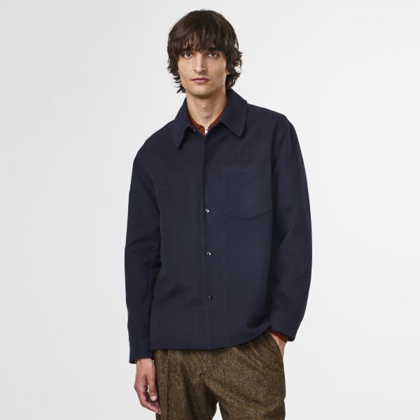 NN.07 Blaze Overhemd Navy