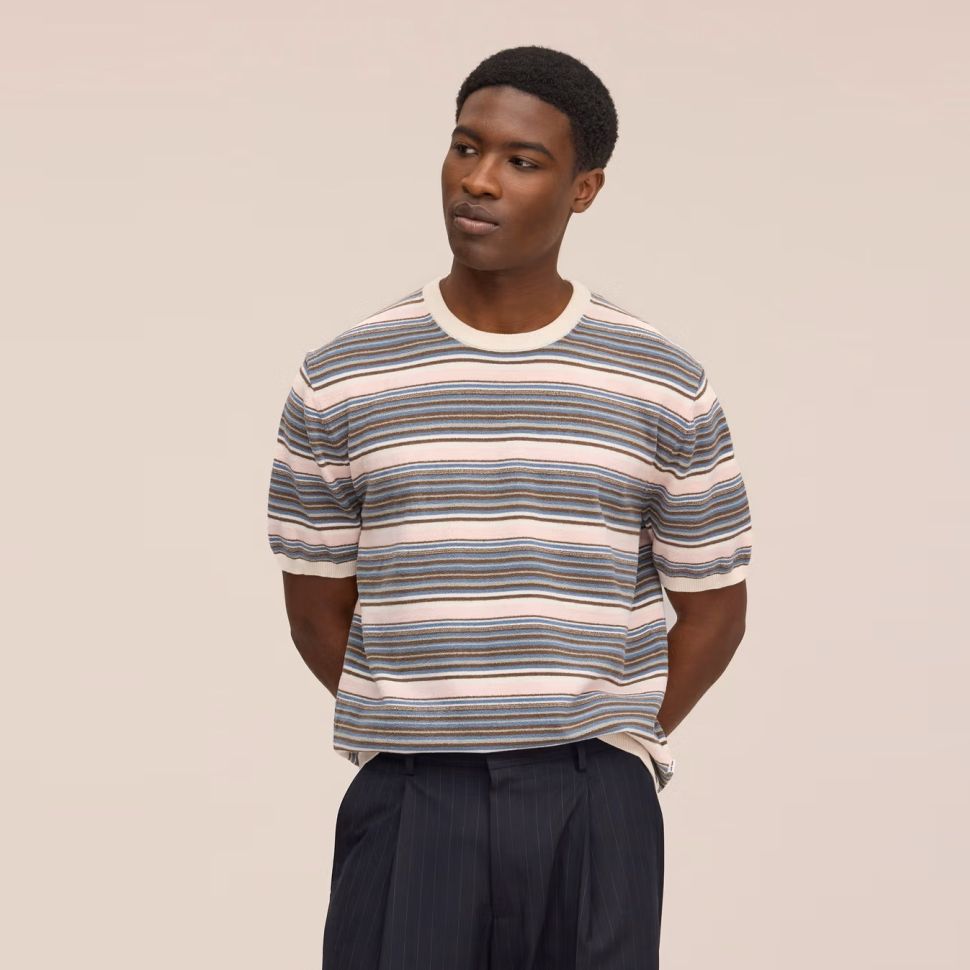 NN.07 Danny Striped T-shirt Meerkleurig