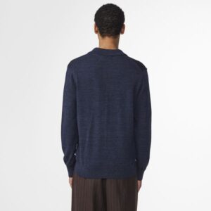 NN.07 Emerson Longsleeve Polo Navy