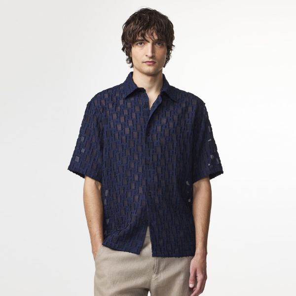 NN.07 Freddy Overhemd Navy