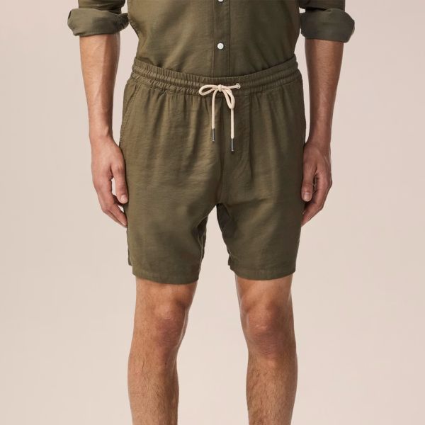 NN.07 Gabin Korte Broek Donker Groen