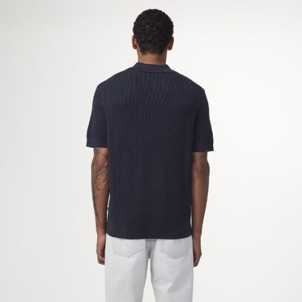 NN.07 Hansie Zip Polo Navy