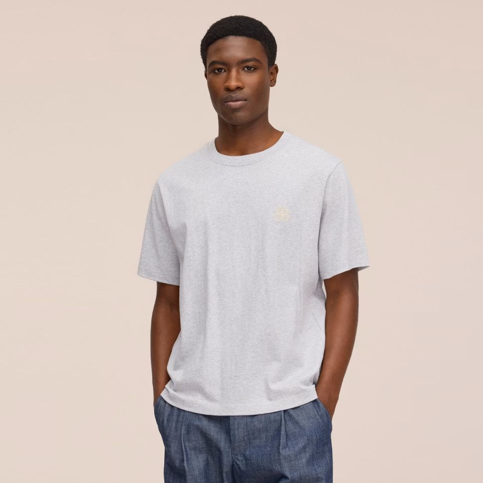 NN.07 Jett Embro T-shirt Grijs