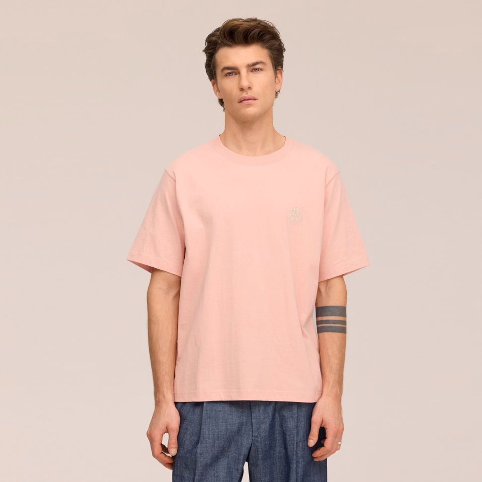 NN.07 Jett Embro T-shirt Roze