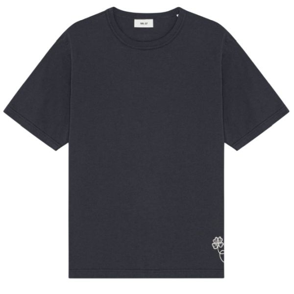 NN.07 Jett Print T-shirt Navy