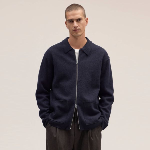NN.07 Jonas Boiled Hybrid Vest Navy