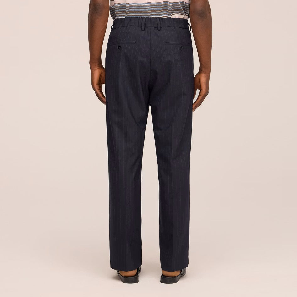 NN.07 Kay Relaxed Striped Broek Navy