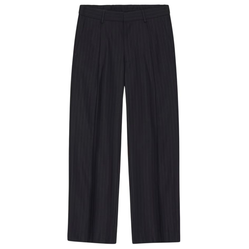 NN.07 Kay Relaxed Striped Broek Navy