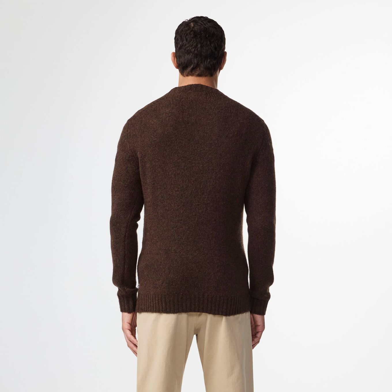 NN.07 Lee Wool Blend Sweater Donker Bruin
