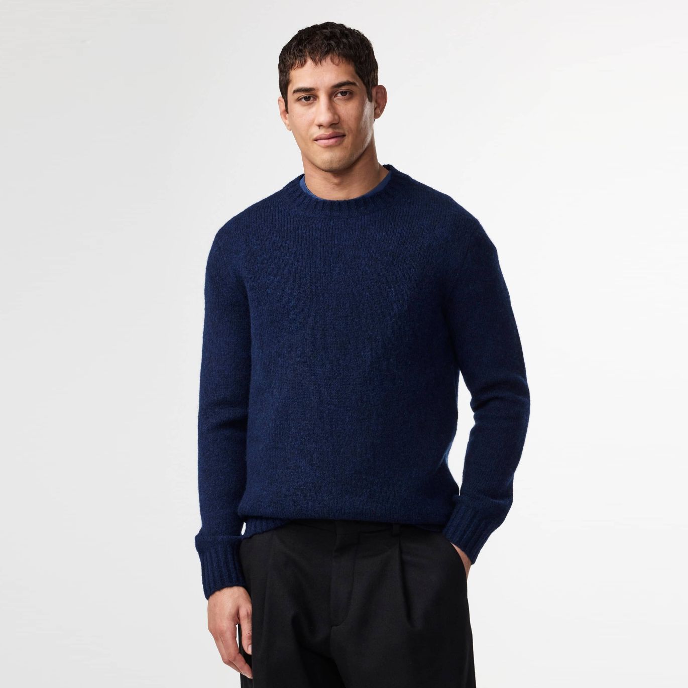 NN.07 Lee Wool Blend Sweater Navy