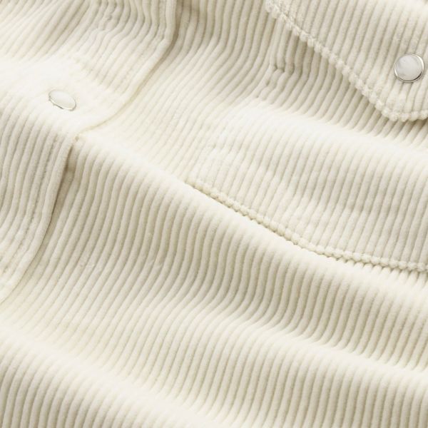 NN.07 Ricky Corduroy Overshirt Off White