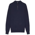 NN.07 Sergio Zip Mock Sweater Navy