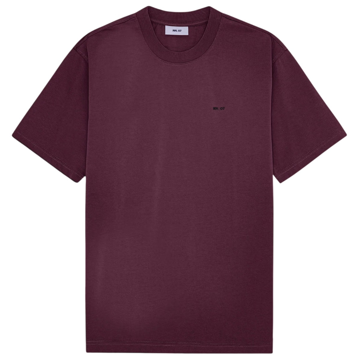 NN.07 Adam EMB T-shirt Bordeaux