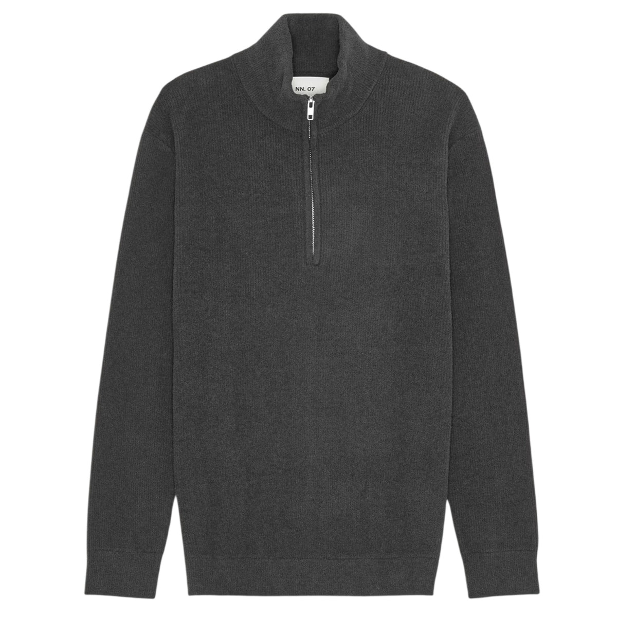 NN.07 Danny Half Zip Sweater Antraciet