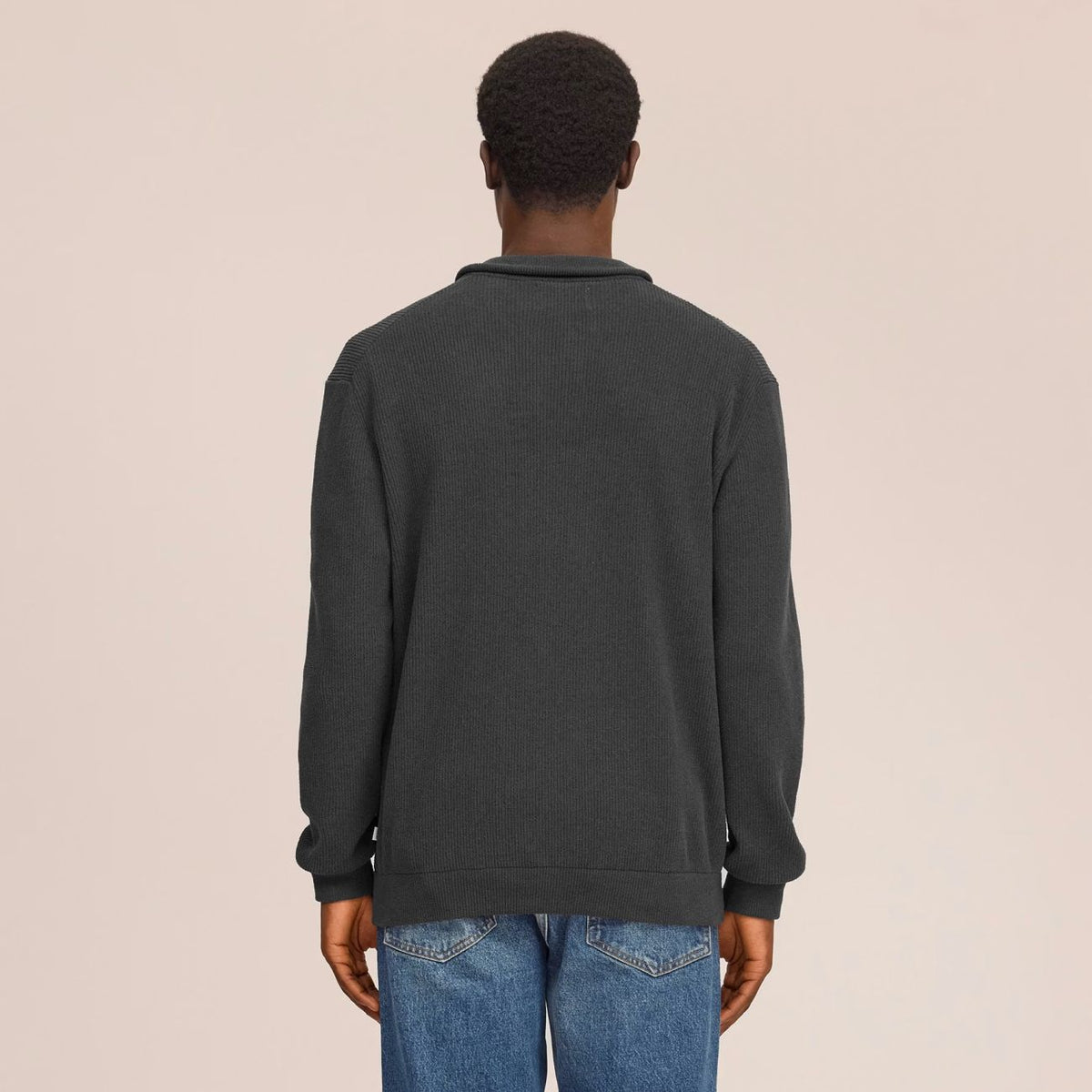 NN.07 Danny Half Zip Sweater Antraciet