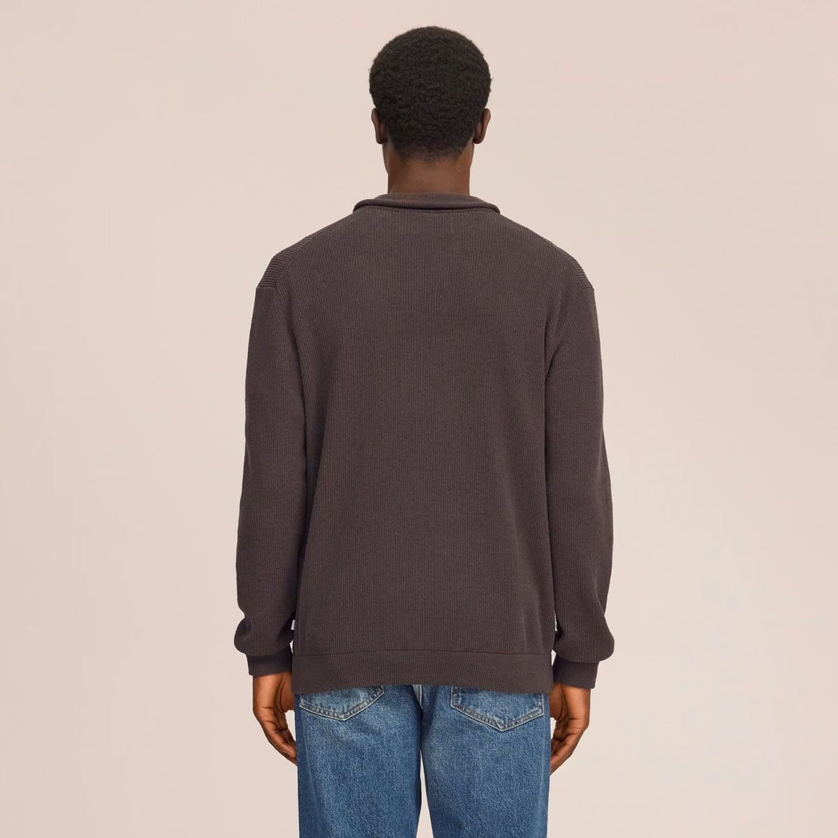 NN.07 Danny Half Zip Sweater Bruin