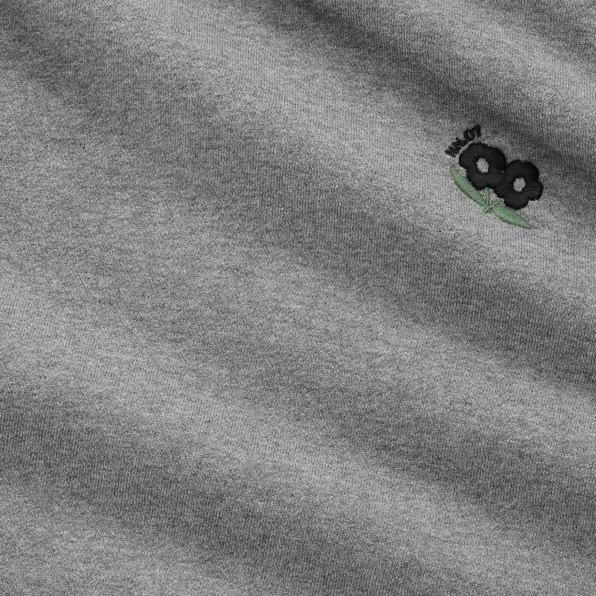 NN.07 David EMB Hoodie Grijs