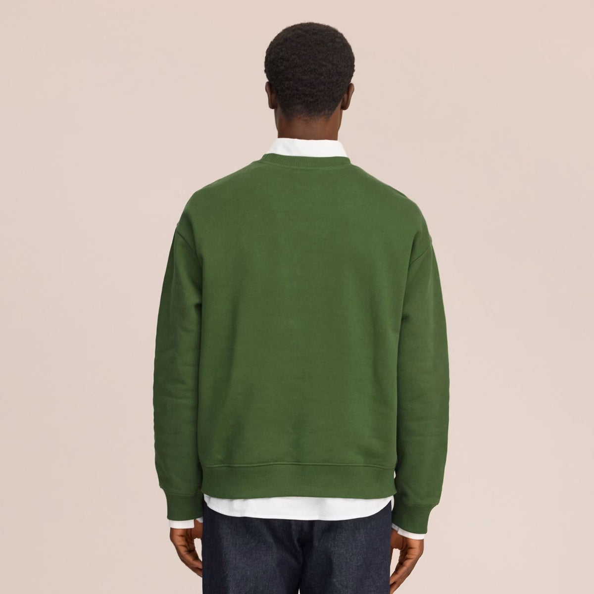 NN.07 David EMB Sweater Groen