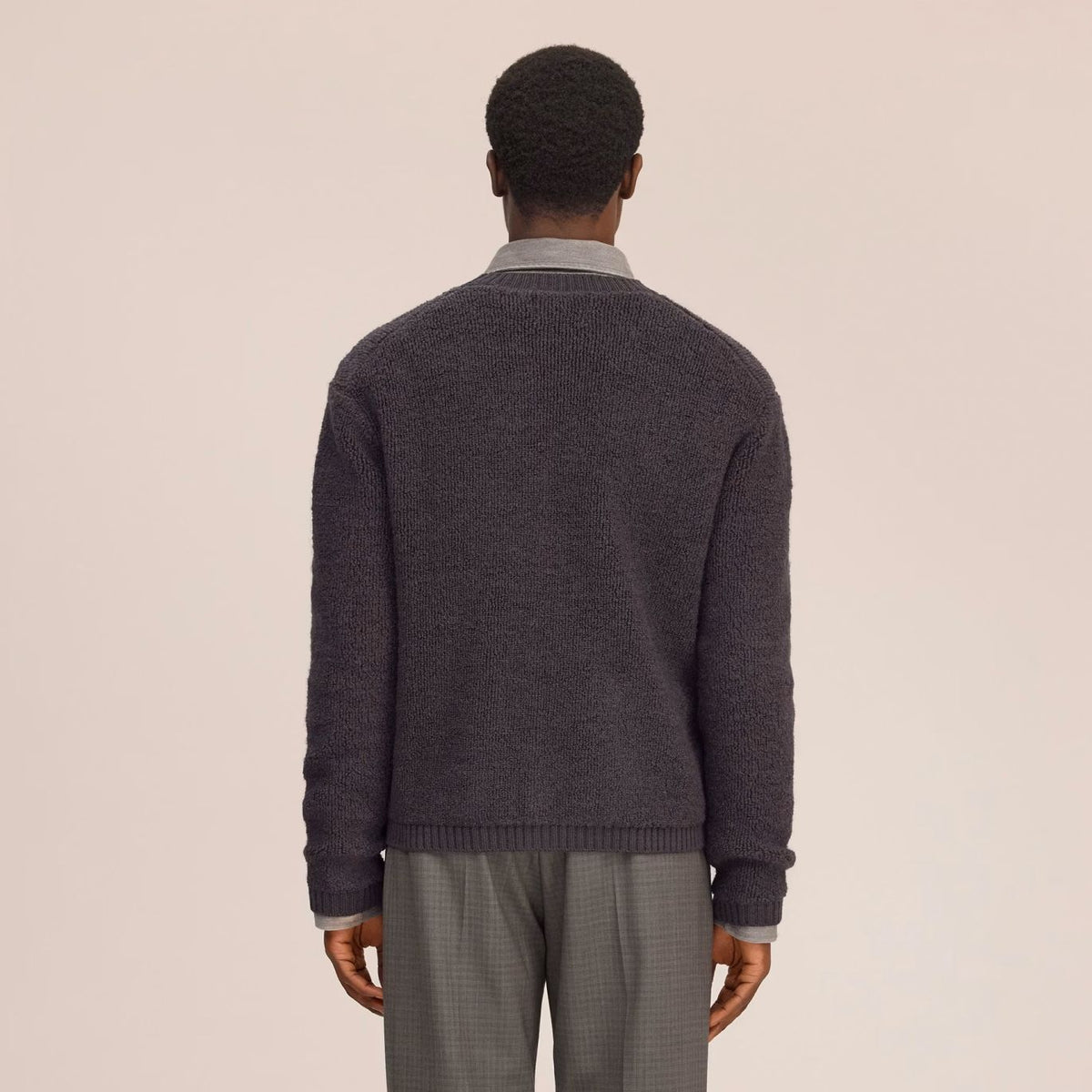 NN.07 Fleece Cardigan Bruin