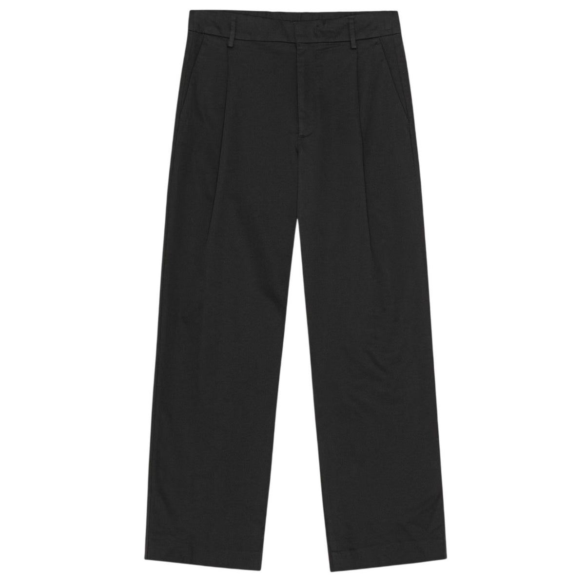 NN.07 Kay Pleated Tailored Relaxed Fit Broek Zwart