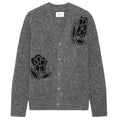 NN.07 Kyle Flower Cardigan Grijs