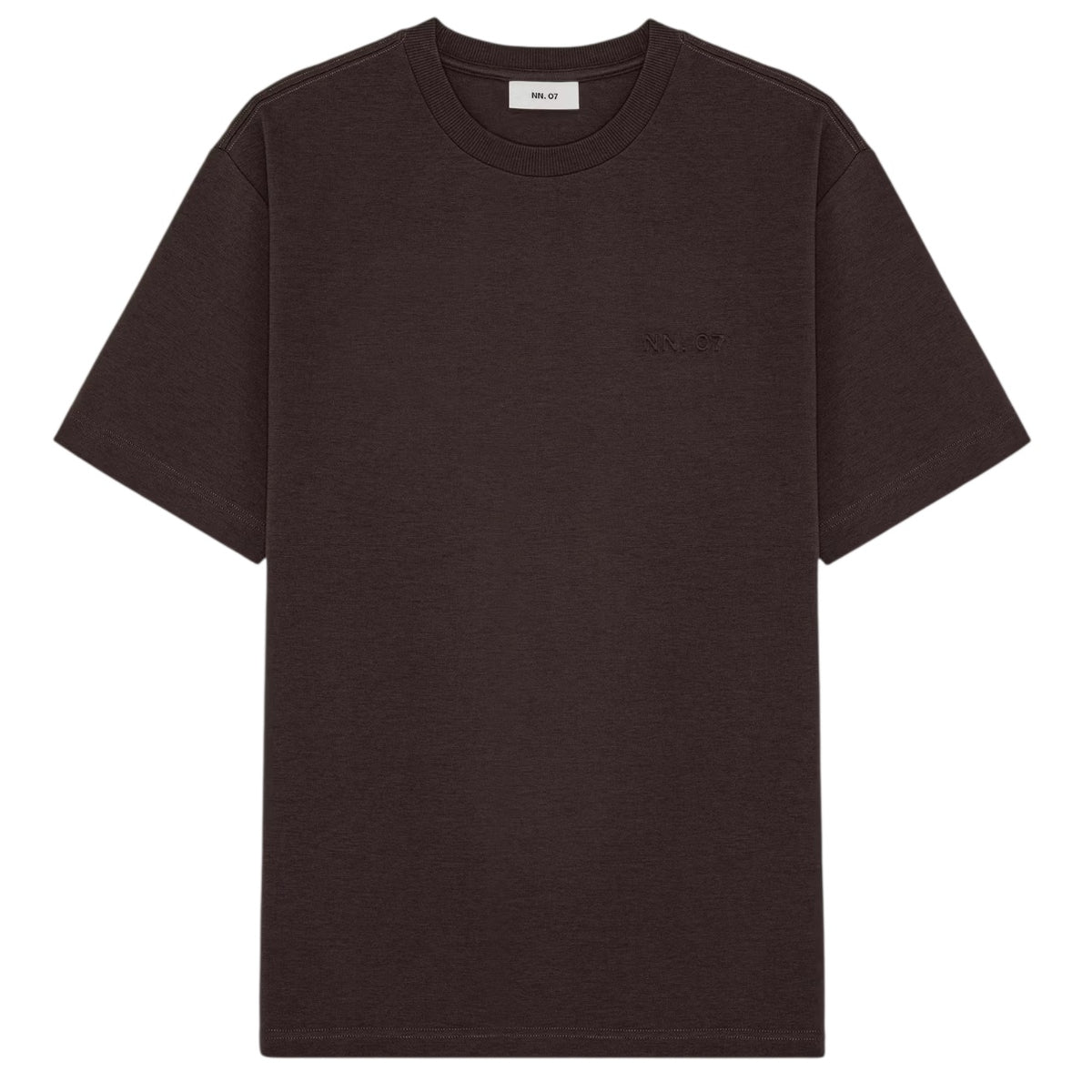 NN.07 Nat Logo T-shirt Bruin