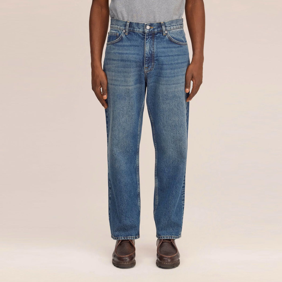 NN.07 Otis Straight Leg Jeans Blauw