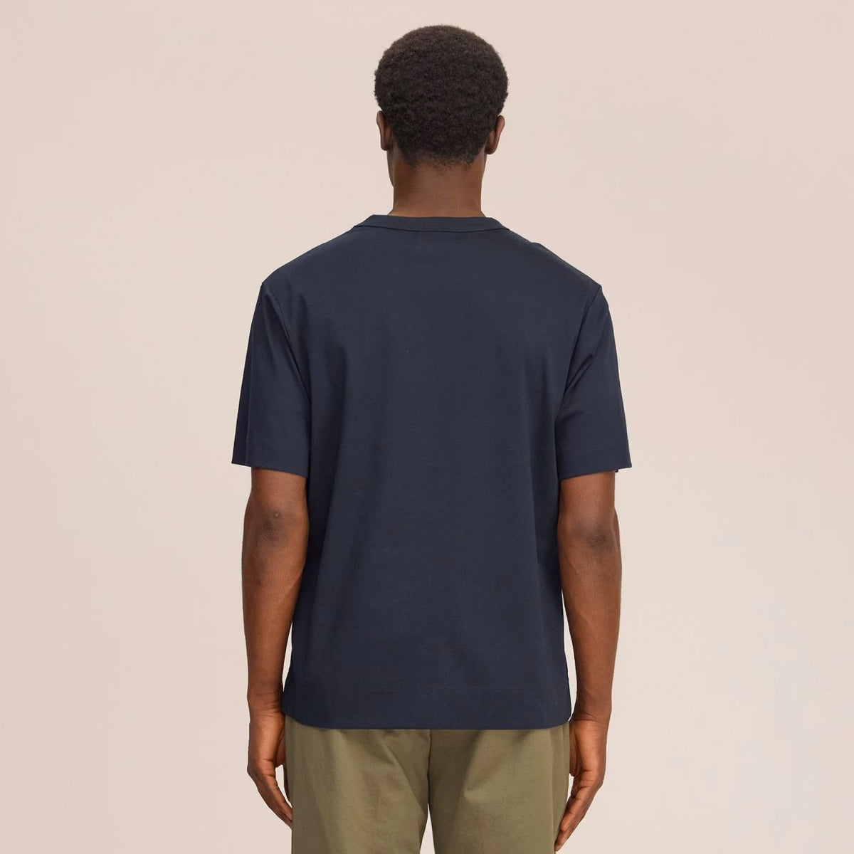 NN.07 Pedro EMB T-shirt Navy
