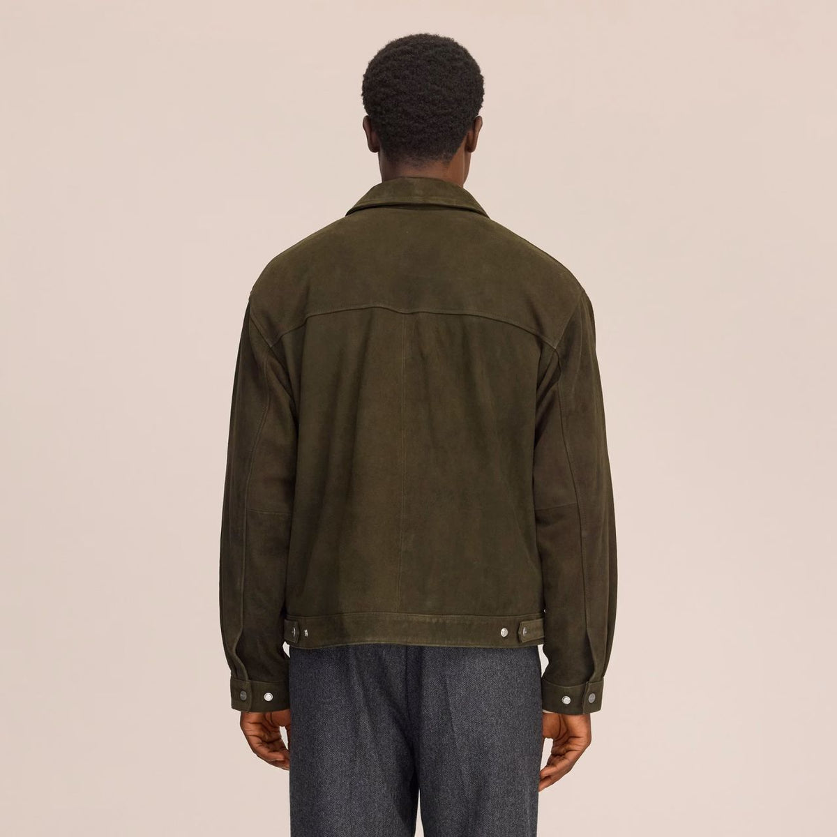 NN.07 Petrus Suede Jas Donker Groen