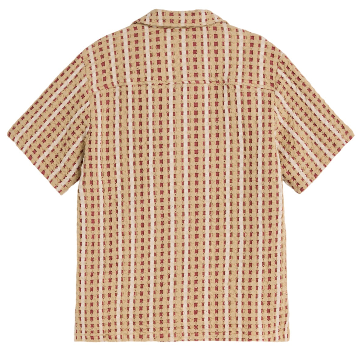 OAS Lano Cuba Overhemd Rood/Beige