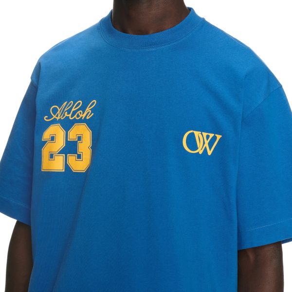 Off-White 23 Logo Skate T-shirt Blauw