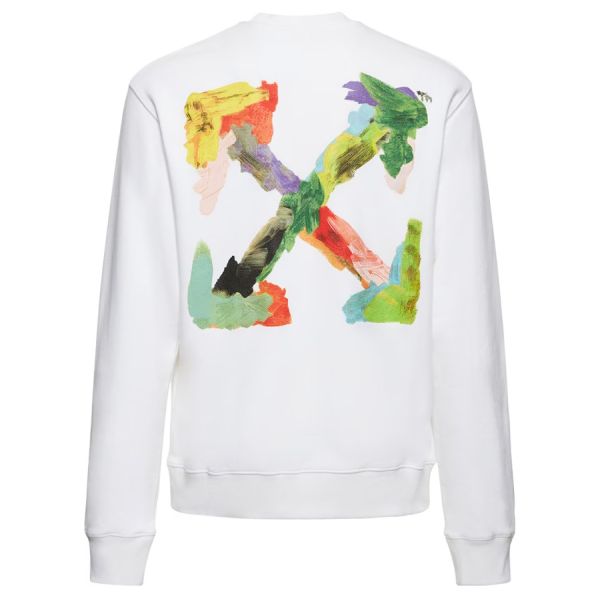 Off-White Brush Arrow Slim Sweater Wit