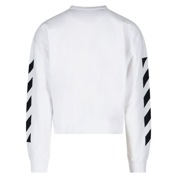 Off White Diagonal Helvetica Over Sweater Wit