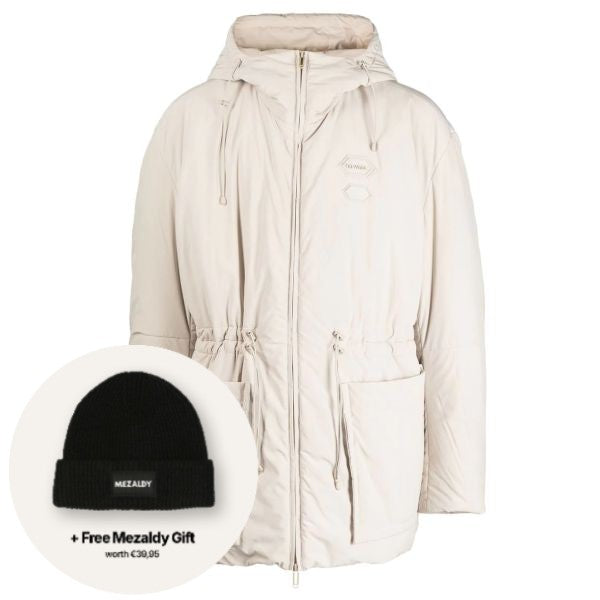 Off-White Patch Peach Padded Puffer Beige