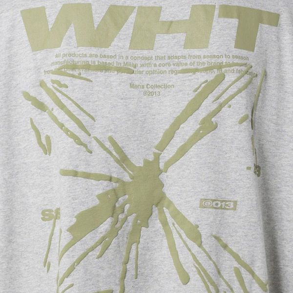 Off-White Splash Arrow Slim T-shirt Grijs