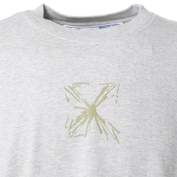 Off-White Splash Arrow Slim T-shirt Grijs