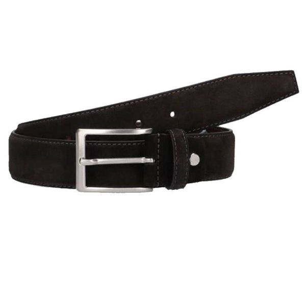Officine Napoli Suede Riem Donker Bruin