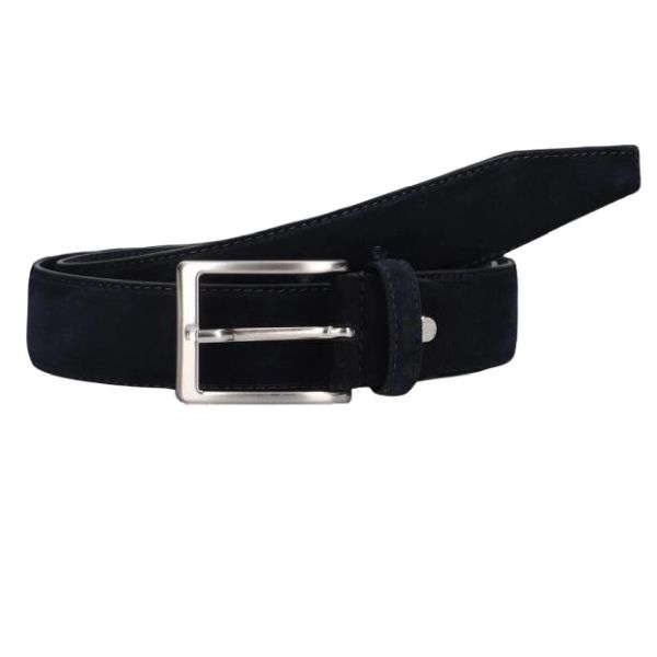 Officine Napoli Suede Riem Navy