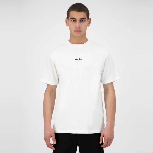 Olaf Block T-shirt Wit