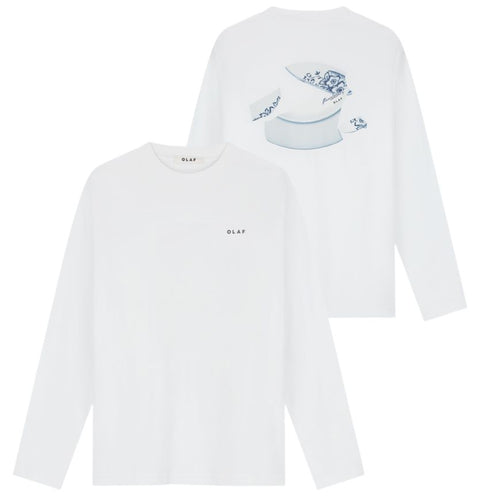 Olaf Broken Plate Longsleeve T-shirt Wit