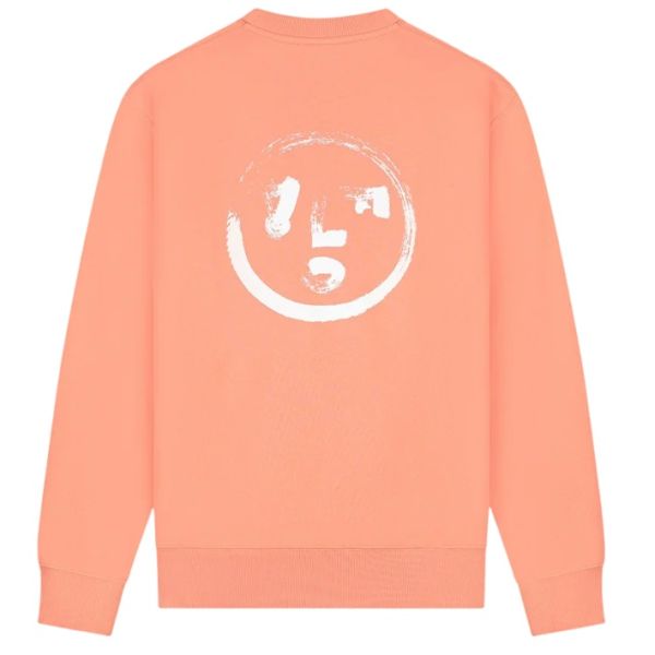 Olaf Brushstroke Face Sweater Coral